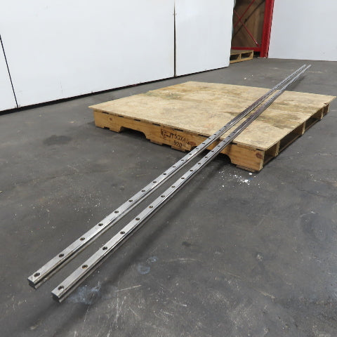 23mm Wide x 22mm Height Linear Guide Rail 3689mm / 145-1/4" OAL Lot Of 2