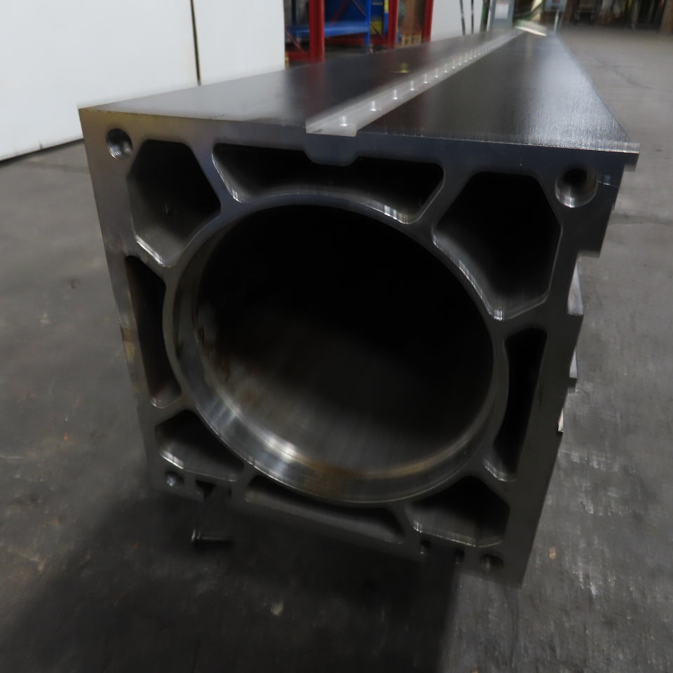 10-15/16" X 10-15/16" Aluminum Laser Gantry Crossbeam W/ T-Slots 132-1/8" OAL