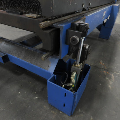 10'x 5' Sliding Dual 2-Table Laser Cutting Shuttle Table W/ Hydraulic Up-Down