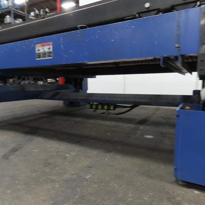10'x 5' Sliding Dual 2-Table Laser Cutting Shuttle Table W/ Hydraulic Up-Down