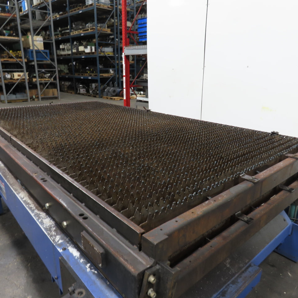 10'x 5' Sliding Dual 2-Table Laser Cutting Shuttle Table W/ Hydraulic Up-Down