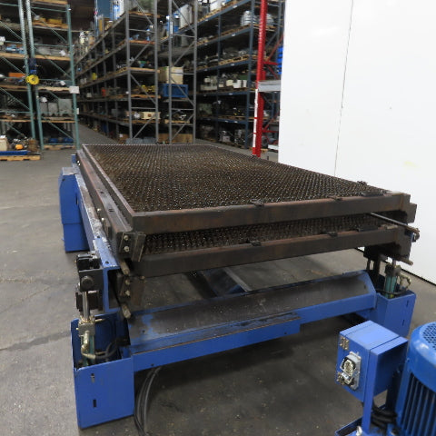10'x 5' Sliding Dual 2-Table Laser Cutting Shuttle Table W/ Hydraulic Up-Down