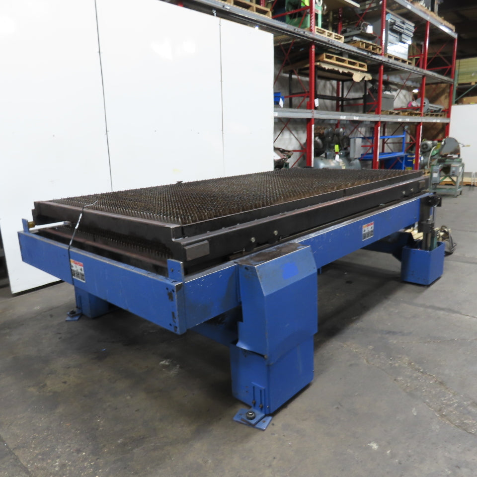 10'x 5' Sliding Dual 2-Table Laser Cutting Shuttle Table W/ Hydraulic Up-Down