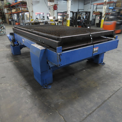 10'x 5' Sliding Dual 2-Table Laser Cutting Shuttle Table W/ Hydraulic Up-Down