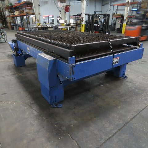 10'x 5' Sliding Dual 2-Table Laser Cutting Shuttle Table W/ Hydraulic Up-Down