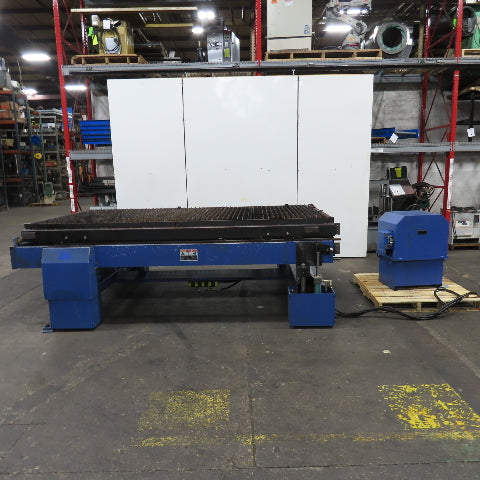 10'x 5' Sliding Dual 2-Table Laser Cutting Shuttle Table W/ Hydraulic Up-Down
