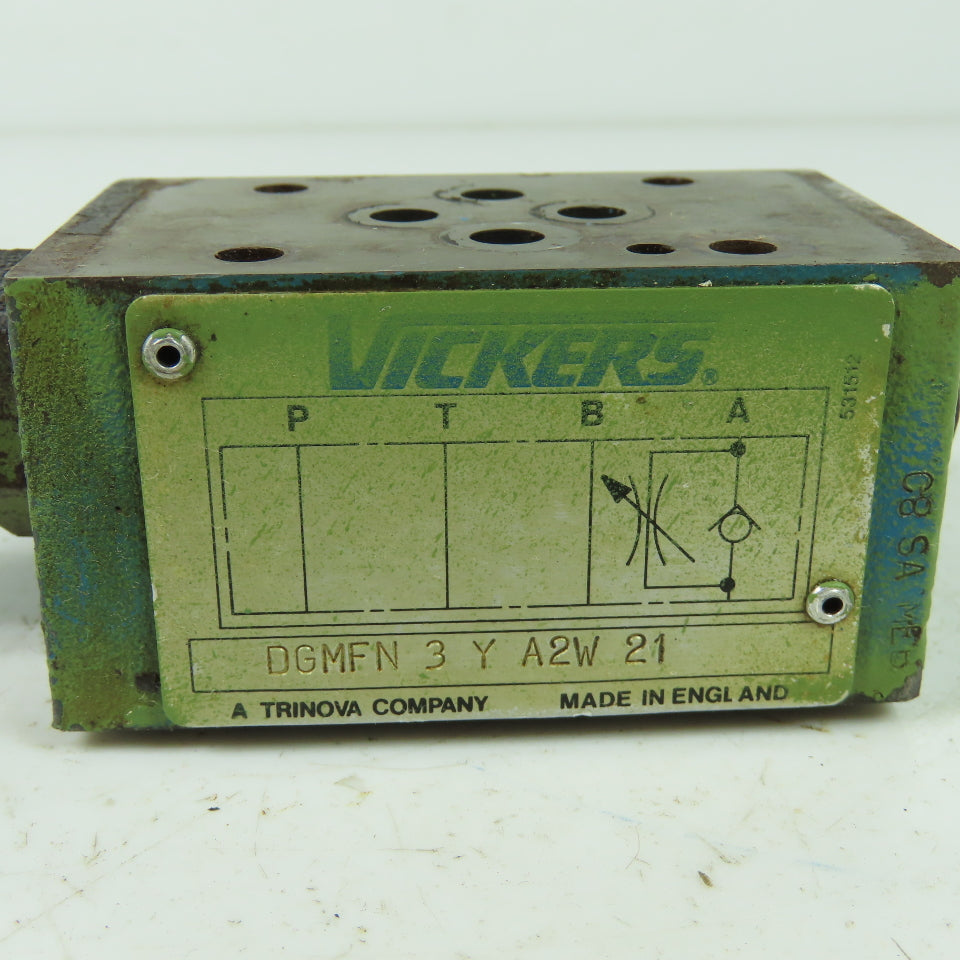 Vickers DGMFN 3Y A2W 21 Hydraulic Flow Control Valve