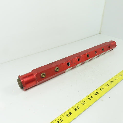 Burnham BAM-08-01-250 Manifold 10 Port Air Water 1" Inlet 8 Outlet Ports 1/4 NPT