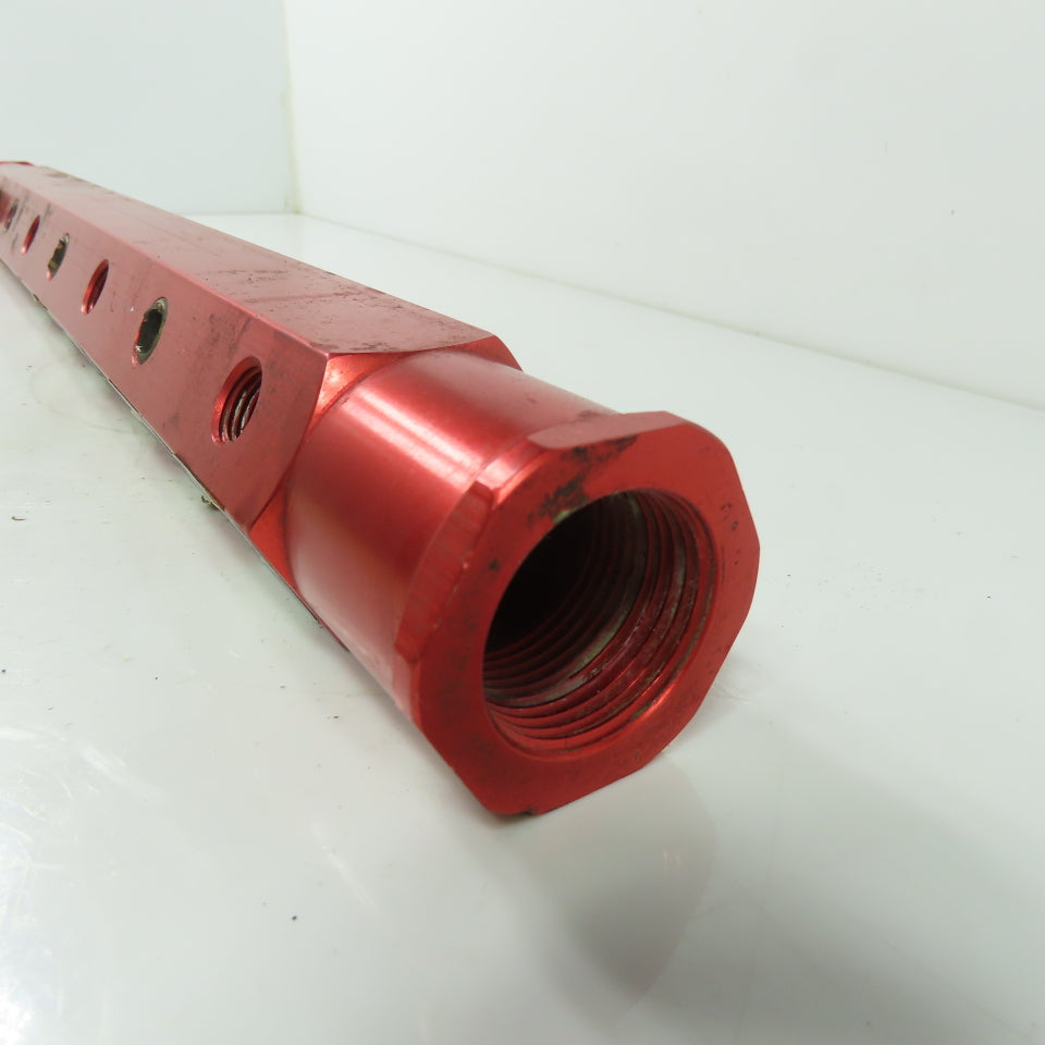 Burnham BAM-08-01-250 Manifold 10 Port Air Water 1" Inlet 8 Outlet Ports 1/4 NPT