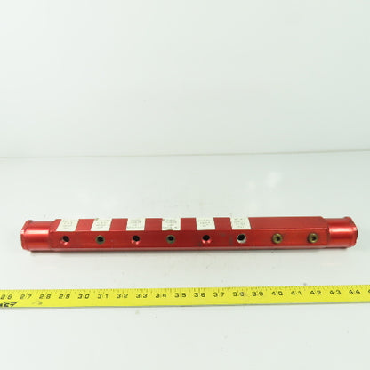 Burnham BAM-08-01-250 Manifold 10 Port Air Water 1" Inlet 8 Outlet Ports 1/4 NPT