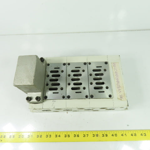 SMC VV723-04R-06D-CD-XS29 Pneumatic Valve Manifold Base