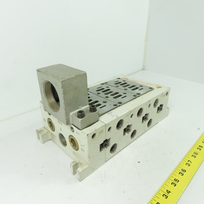 SMC VV723-04R-06D-CD-XS29 Pneumatic Valve Manifold Base