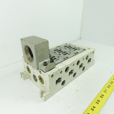 SMC VV723-04R-06D-CD-XS29 Pneumatic Valve Manifold Base