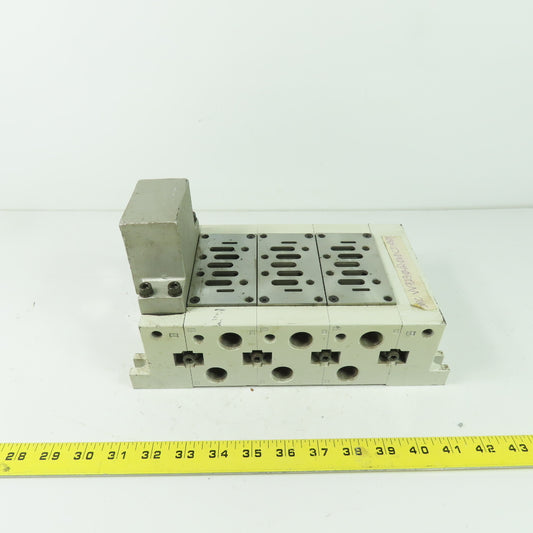 SMC VV723-04R-06D-CD-XS29 Pneumatic Valve Manifold Base