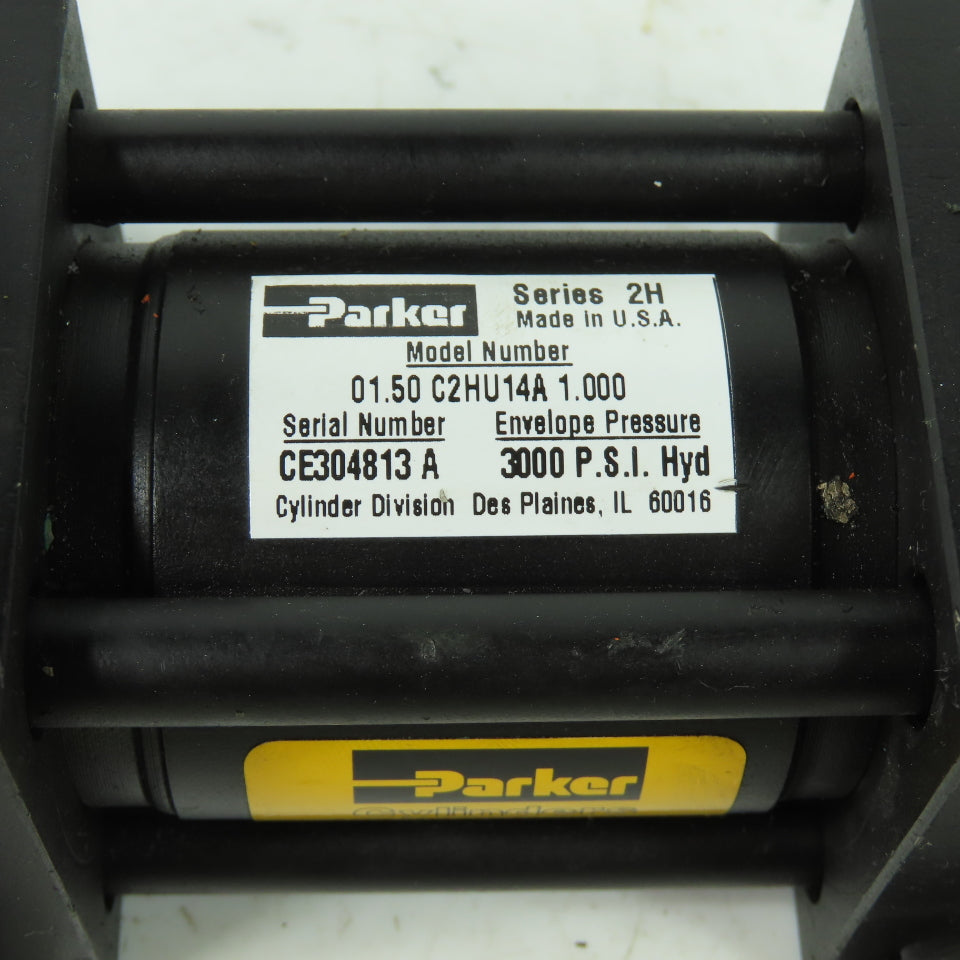 Parker 01.50 C2HU14A 1.000 Double Acting Hydraulic Cylinder 1-1/2" Bore 1"Stroke