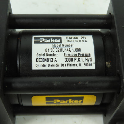 Parker 01.50 C2HU14A 1.000 Double Acting Hydraulic Cylinder 1-1/2" Bore 1"Stroke