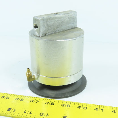 Pneumatic Air Cylinder Riser Jack 3-1/2" Bore 1/2" Stroke 1" Rod 4-3/8" Plate OD