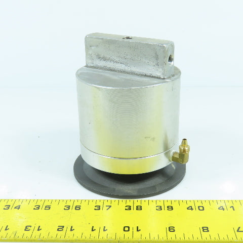 Pneumatic Air Cylinder Riser Jack 3-1/2" Bore 1/2" Stroke 1" Rod 4-3/8" Plate OD