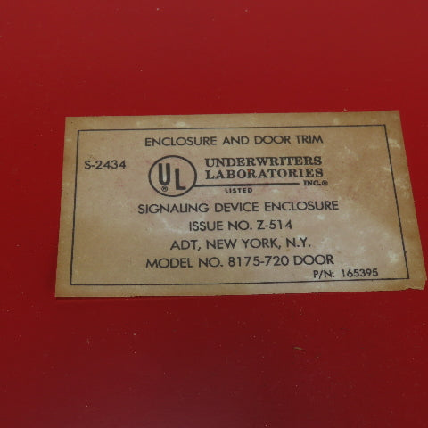 Underwriters Laboratories 165395 8175-720 Enclosure And Door Signaling Device