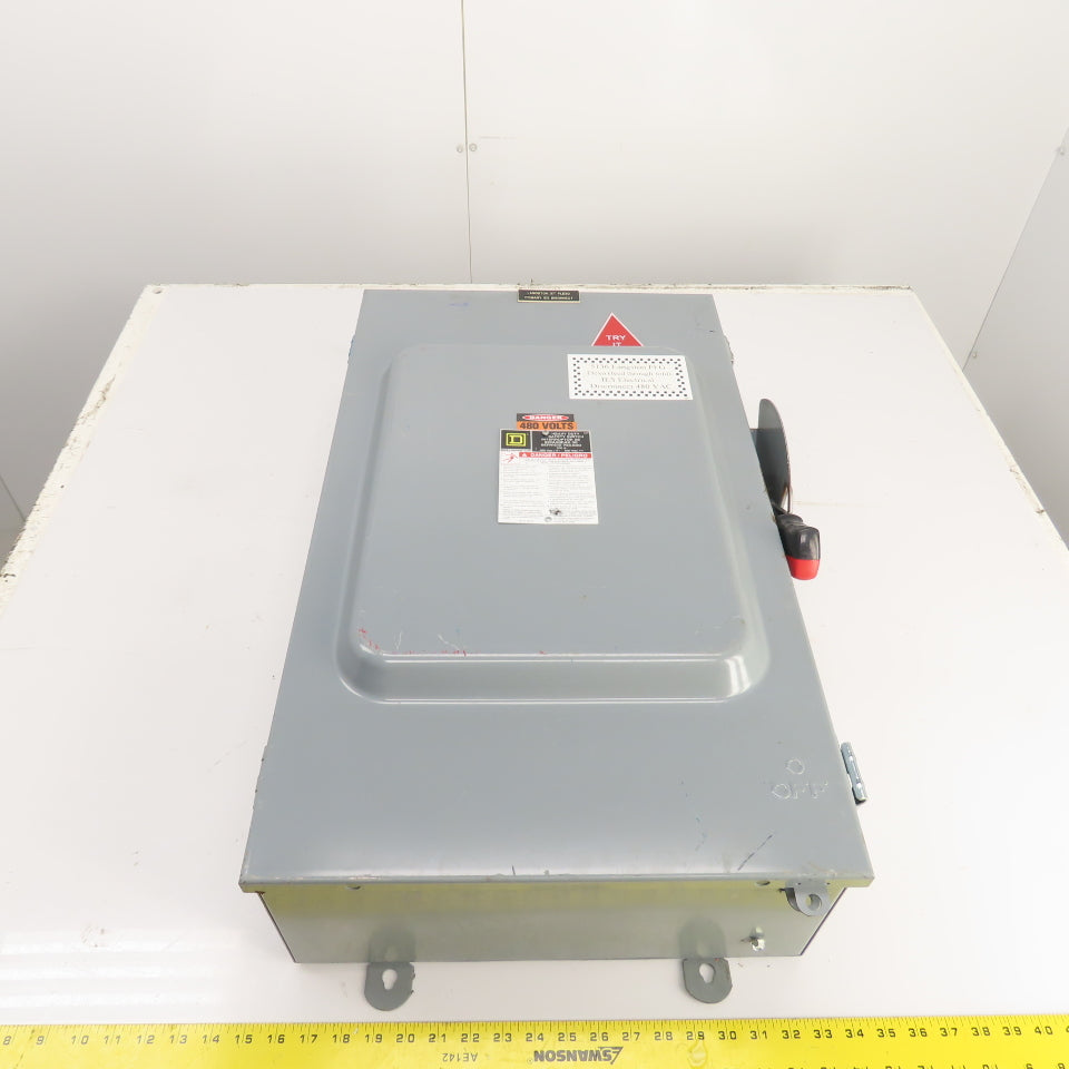 Square D HU364AWK 200A Non-Fusible Heavy Duty Safety Disconnect Switch 600V 3R