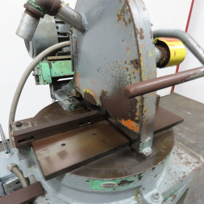 10Hp 14" Manual Abrasive Steel Cut Off Chop Saw 3Ph 208-230V