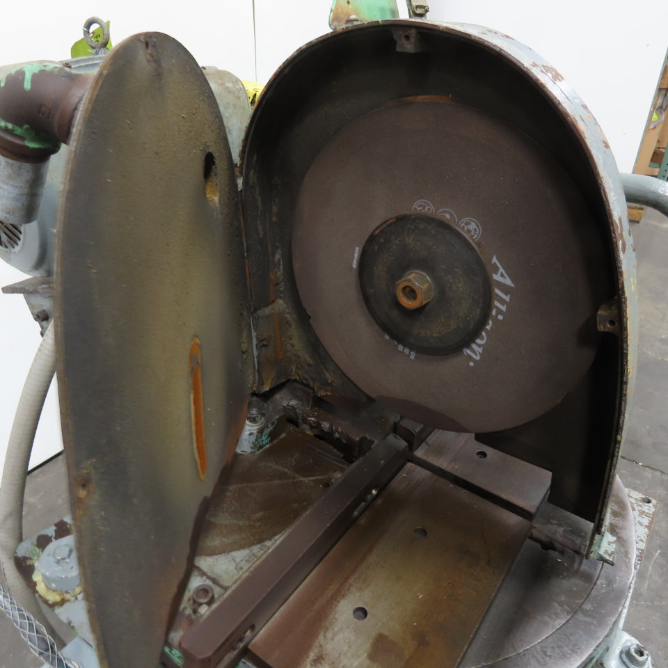 10Hp 14" Manual Abrasive Steel Cut Off Chop Saw 3Ph 208-230V