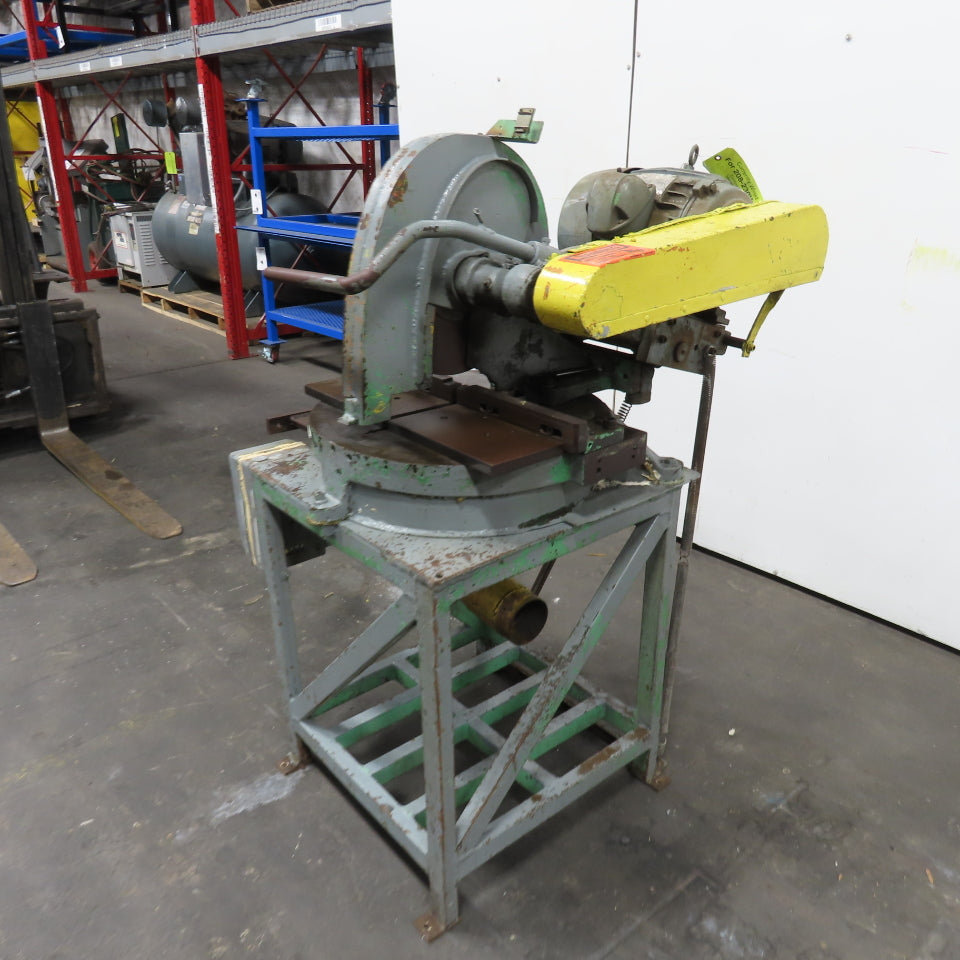 10Hp 14" Manual Abrasive Steel Cut Off Chop Saw 3Ph 208-230V