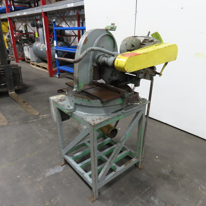 10Hp 14" Manual Abrasive Steel Cut Off Chop Saw 3Ph 208-230V