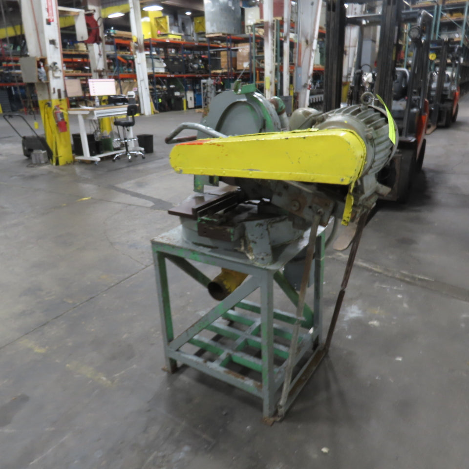 10Hp 14" Manual Abrasive Steel Cut Off Chop Saw 3Ph 208-230V