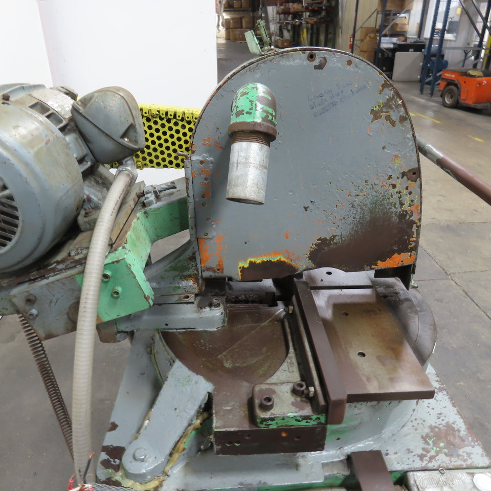 10Hp 14" Manual Abrasive Steel Cut Off Chop Saw 3Ph 208-230V