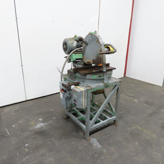 10Hp 14" Manual Abrasive Steel Cut Off Chop Saw 3Ph 208-230V