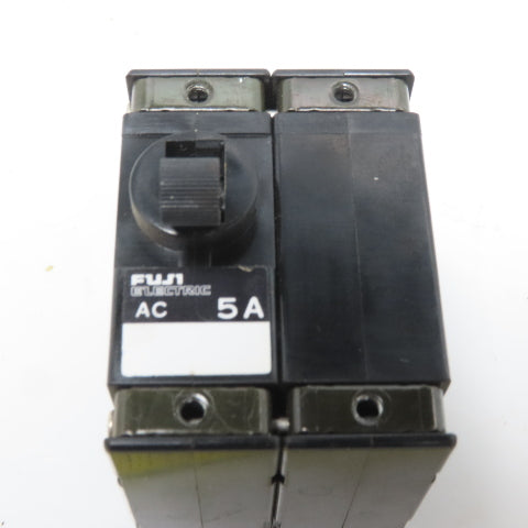 Fuji CP32EM/5 Circuit Protector Breaker 5A 250VAC 2 Pole Lot of 3