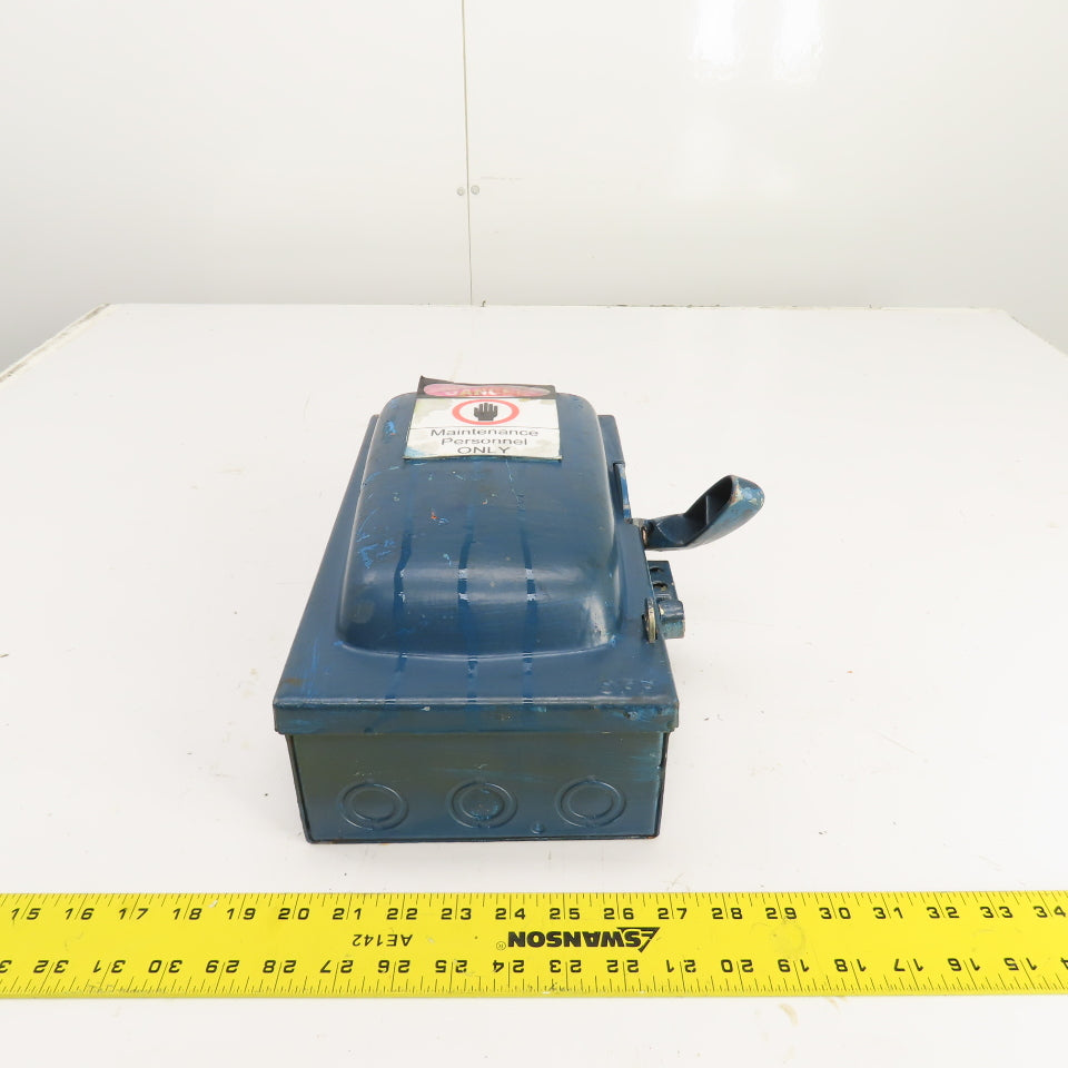 Square D H361 30A Fusible General Duty Safety Disconnect Switch 600V 20HP