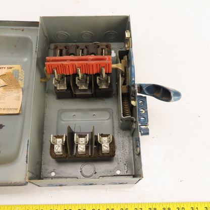 Square D H361 30A Fusible General Duty Safety Disconnect Switch 600V 20HP