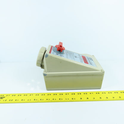 Hubbell HBL430MI7W 30A Pin & Sleeve Mechanical Interlock Receptacle Switch 480V