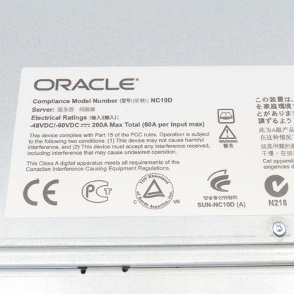Oracle Sun Netra 594-6726-01 6000 DC Rack Modular Server Chassis 200A -48/-60VDC