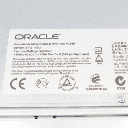 Oracle Sun Netra 594-6726-01 6000 DC Rack Modular Server Chassis 200A -48/-60VDC