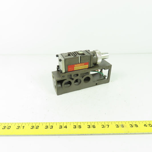 Numatics 082RD115C033J Pneumatic Regulator Valve W/Manifold Rep No 081RD100C033J