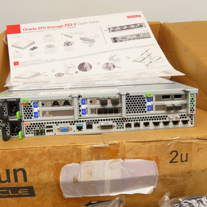 Oracle ZFS Storage ZS3-2 Data Storage Appliance 100-240V 50/60Hz CPU NIB