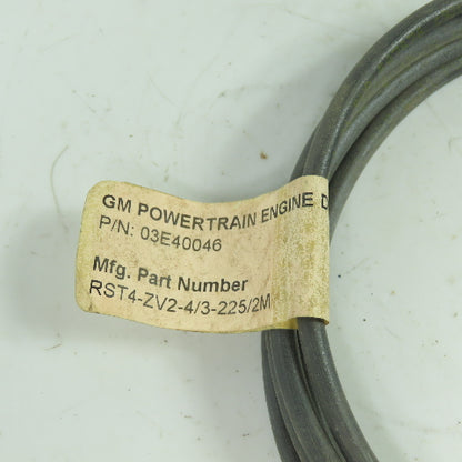 GM Powertrain 03E40046 RST4-ZV2-4/3-225/2M Cordset Cable 4-PinMale To Female Tee