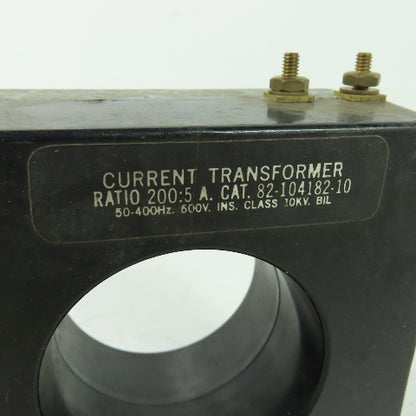 82-104182-10 200:5 Ratio Current Transformer 600V 10KV 50-400z
