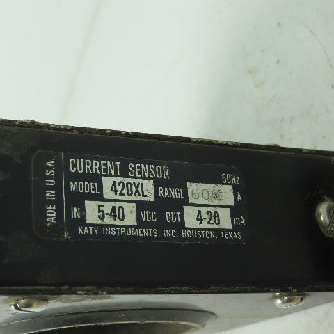 Katy Instruments 420XL Current Sensor 5-40VDC 4-20Ma 600A
