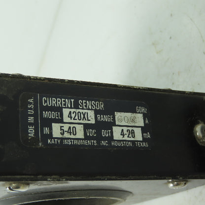 Katy Instruments 420XL Current Sensor 5-40VDC 4-20Ma 600A