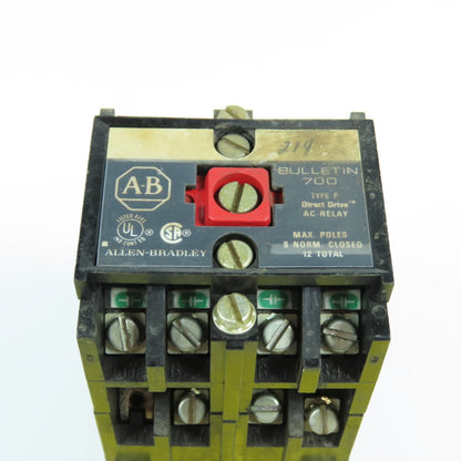 Allen Bradley 700-P800A1 Convertible Contact AC Control Relay 120V Coil