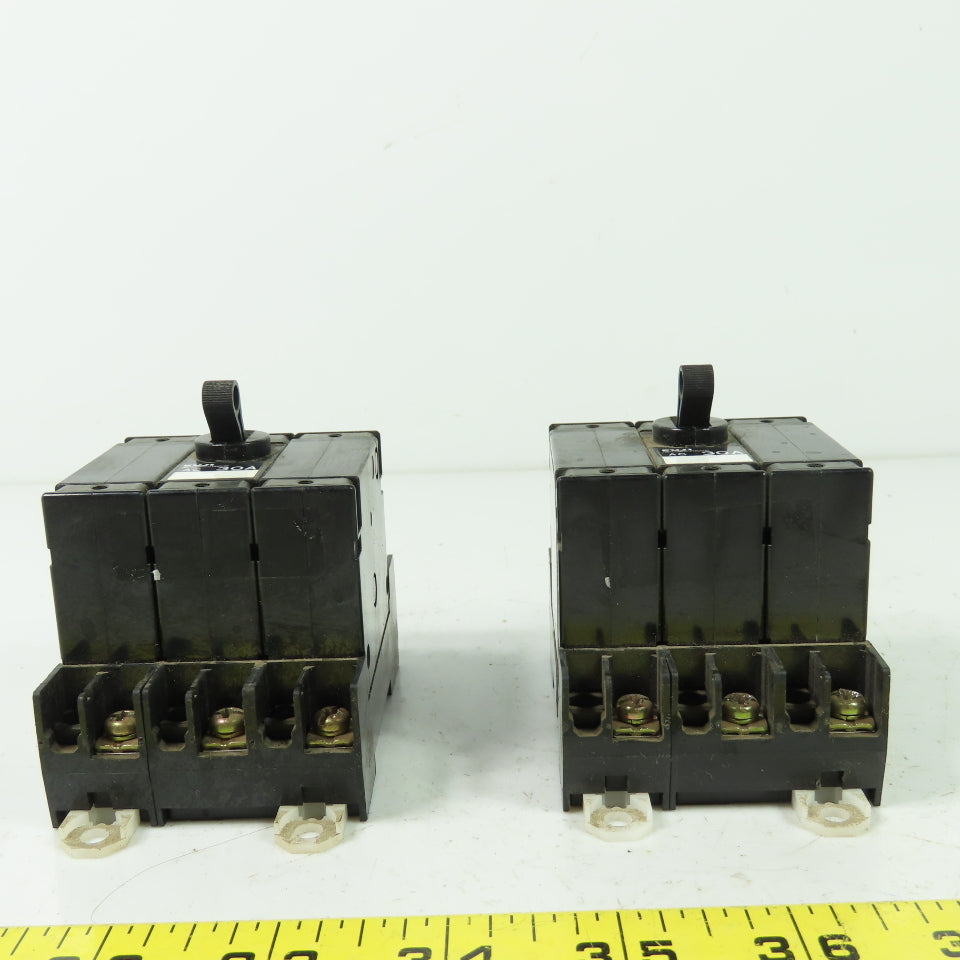 Fuji CP33E/30 3-Pole Circuit Protector 250V 30A 50/60HzLot Of 2