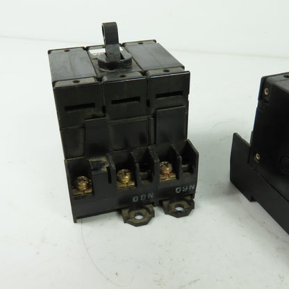 Fuji CP33E/30 3-Pole Circuit Protector 250V 30A 50/60HzLot Of 2