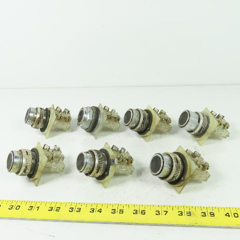 Schneider 9001-KA1 Black Pushbutton Switch Contact Block 600V Lot Of 7