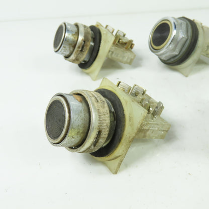 Schneider 9001-KA1 Black Pushbutton Switch Contact Block 600V Lot Of 7