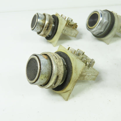 Schneider 9001-KA1 Black Pushbutton Switch Contact Block 600V Lot Of 7