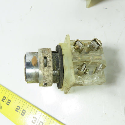 Schneider 9001-KA1 Black Pushbutton Switch Contact Block 600V Lot Of 7